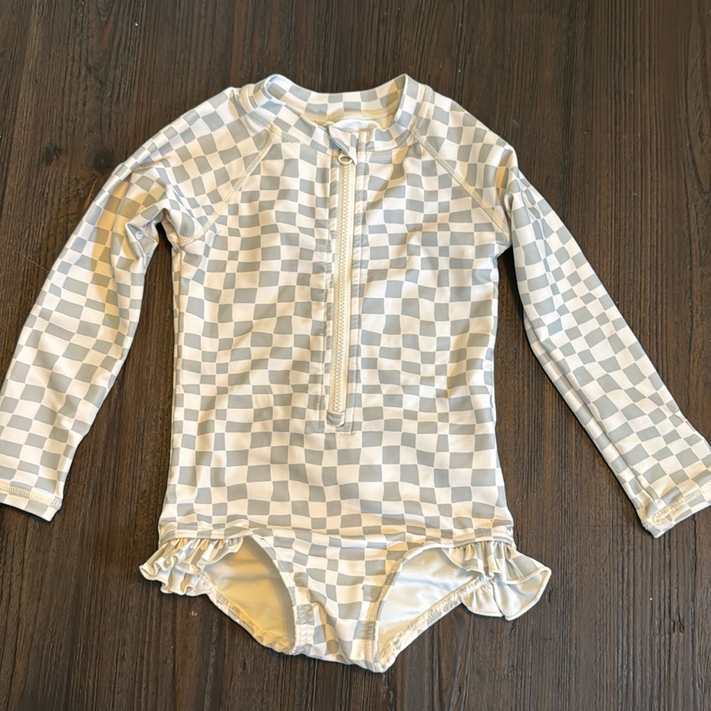 Rylee Cru one piece rash guard swim Girls 18-24M